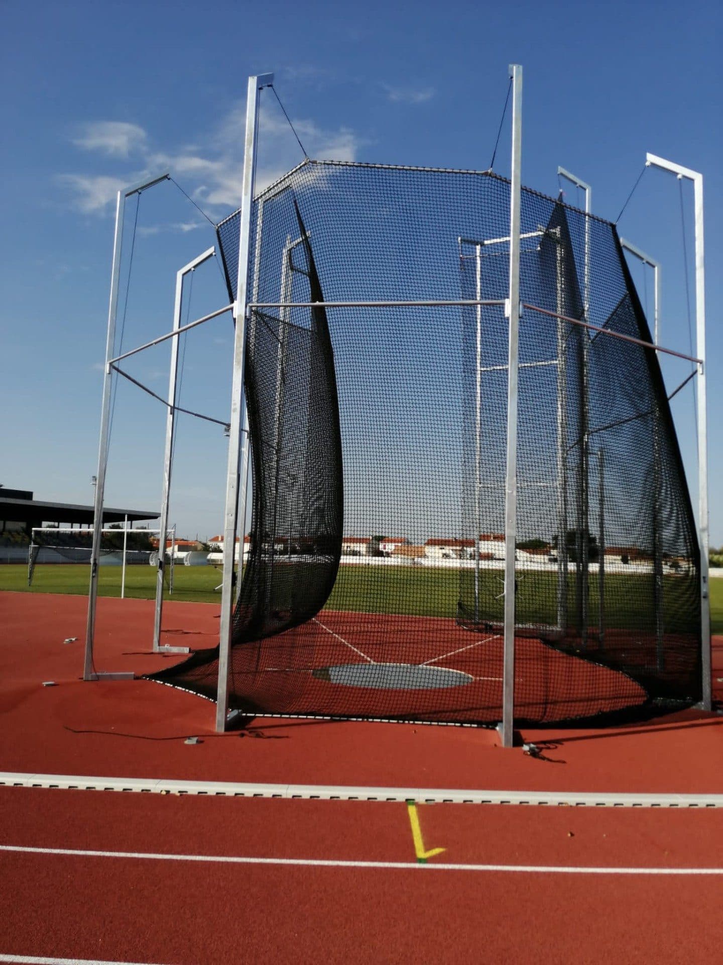 La nouvelle aire de lancer du stade