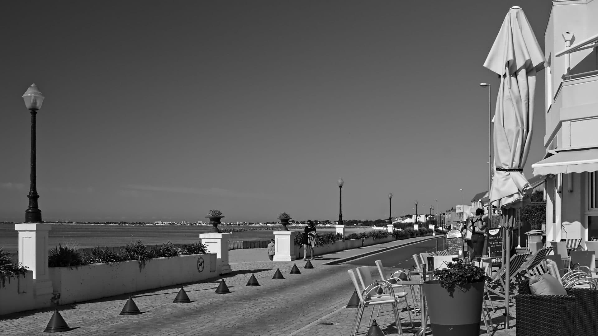 Le front de mer et la grande plage de Châtelaillon-Plage